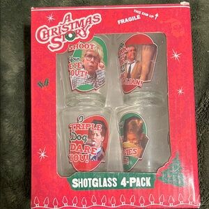 A Christmas Story Shot Glass 4-Pack